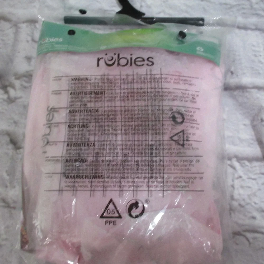 Rubies Glinda Good Witch Costume Kids Small 6 Pink New Wizard of Oz Dress Crown